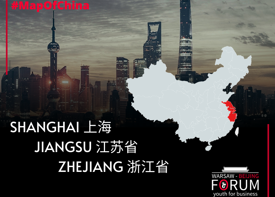 Map of CHina: Shanghai, Jiangsu, Zhejiang
