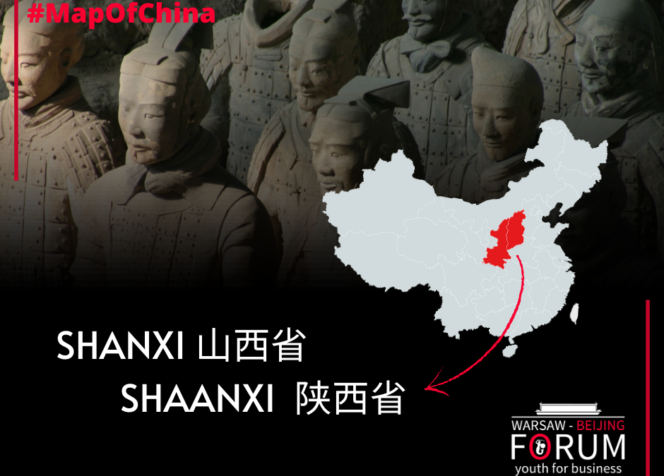 Map of China: Shanxi, Shaanxi